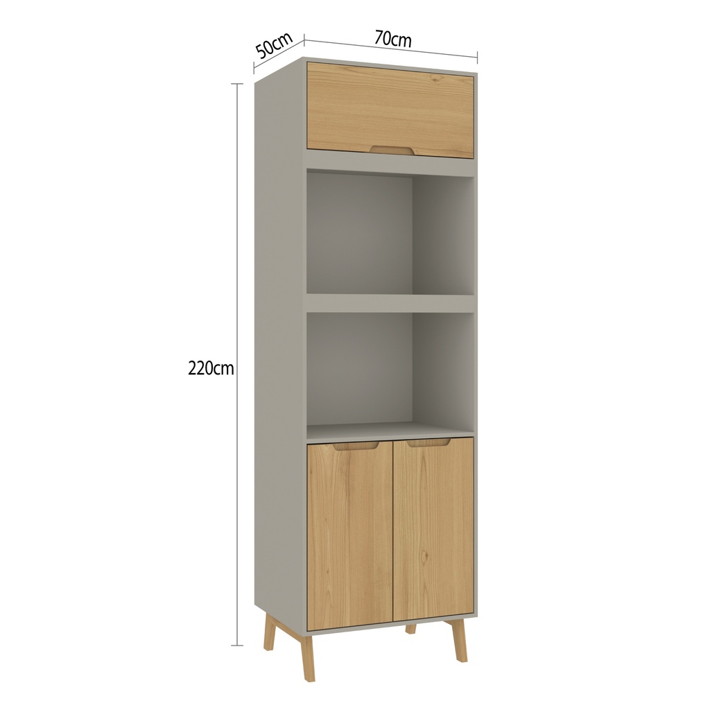 1701 Gris Wood Panelero de Cocina