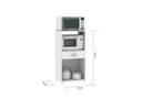 464 Blanco Gabinete para Microondas 57cm