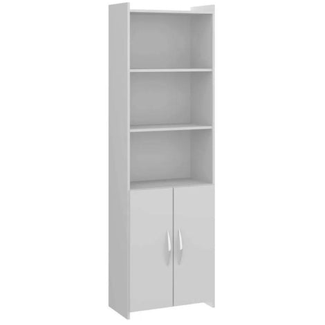 Biblioteca con Puerta - Blanco